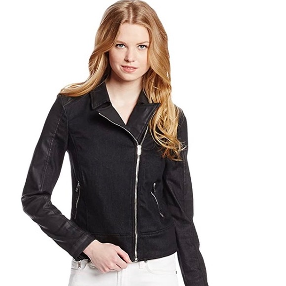 (Sold) 7 For All Mankind Mixed-Fabric Moto Jacket - Picture 3 of 11